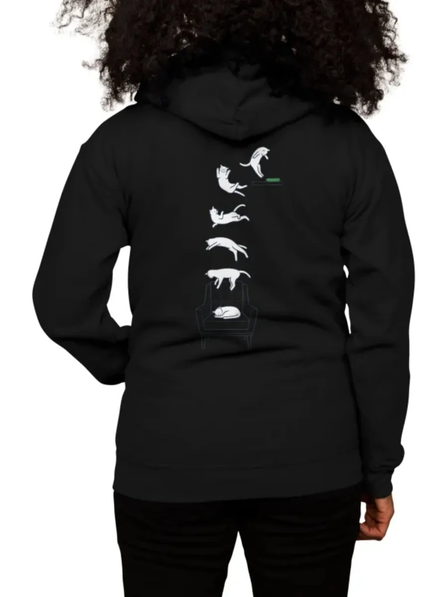 Cat Print Casual Hoodie