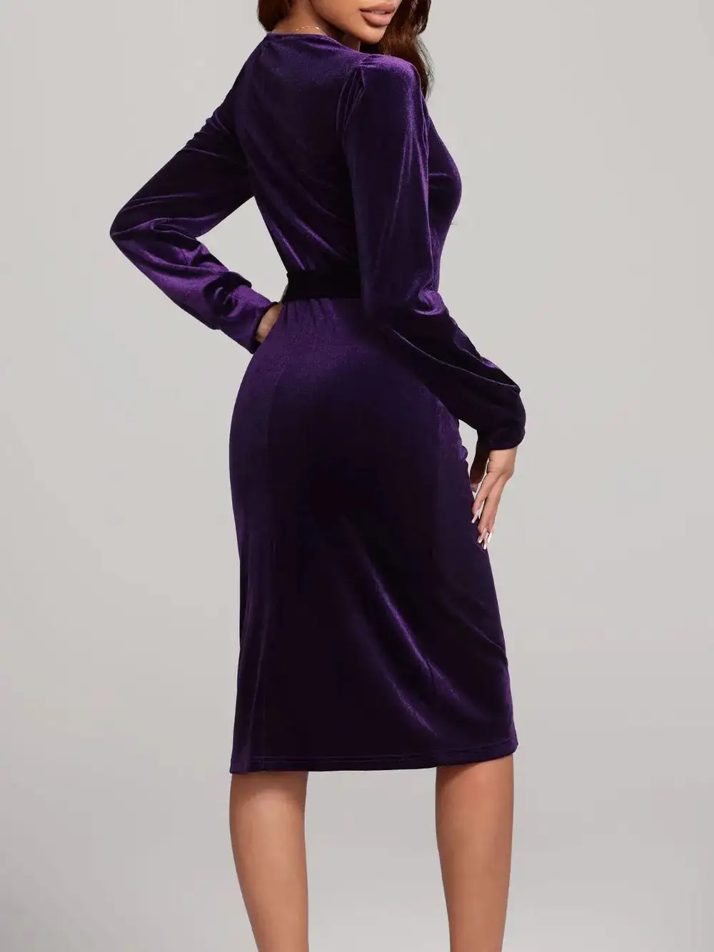 Modern Tie Detail High Waist Dress
