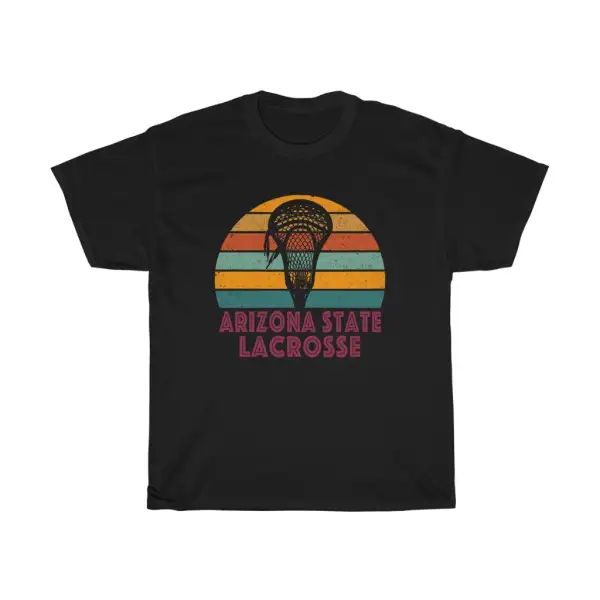 Arizona State Lacrosse Retro Sunset T-Shirt