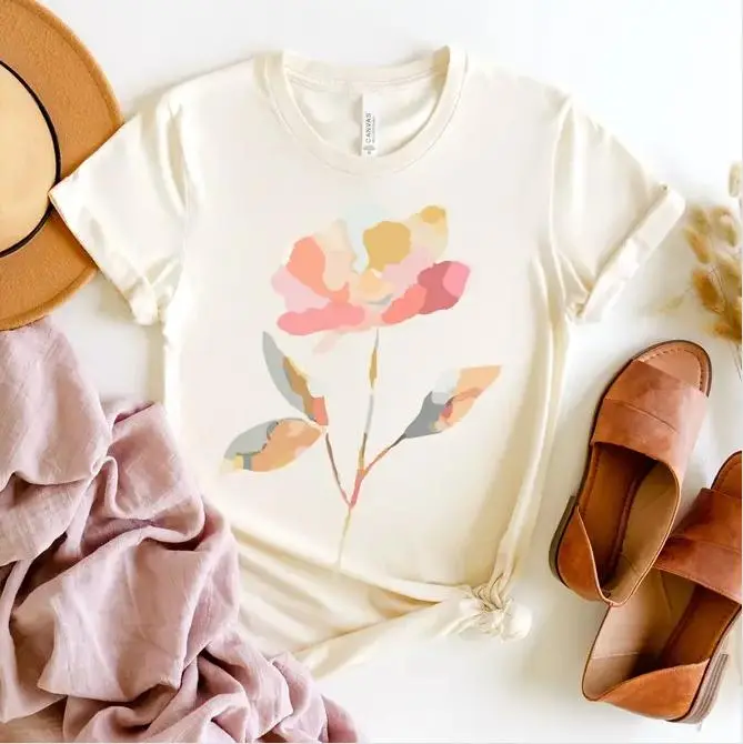 Floral Flower Graphic T-Shirt