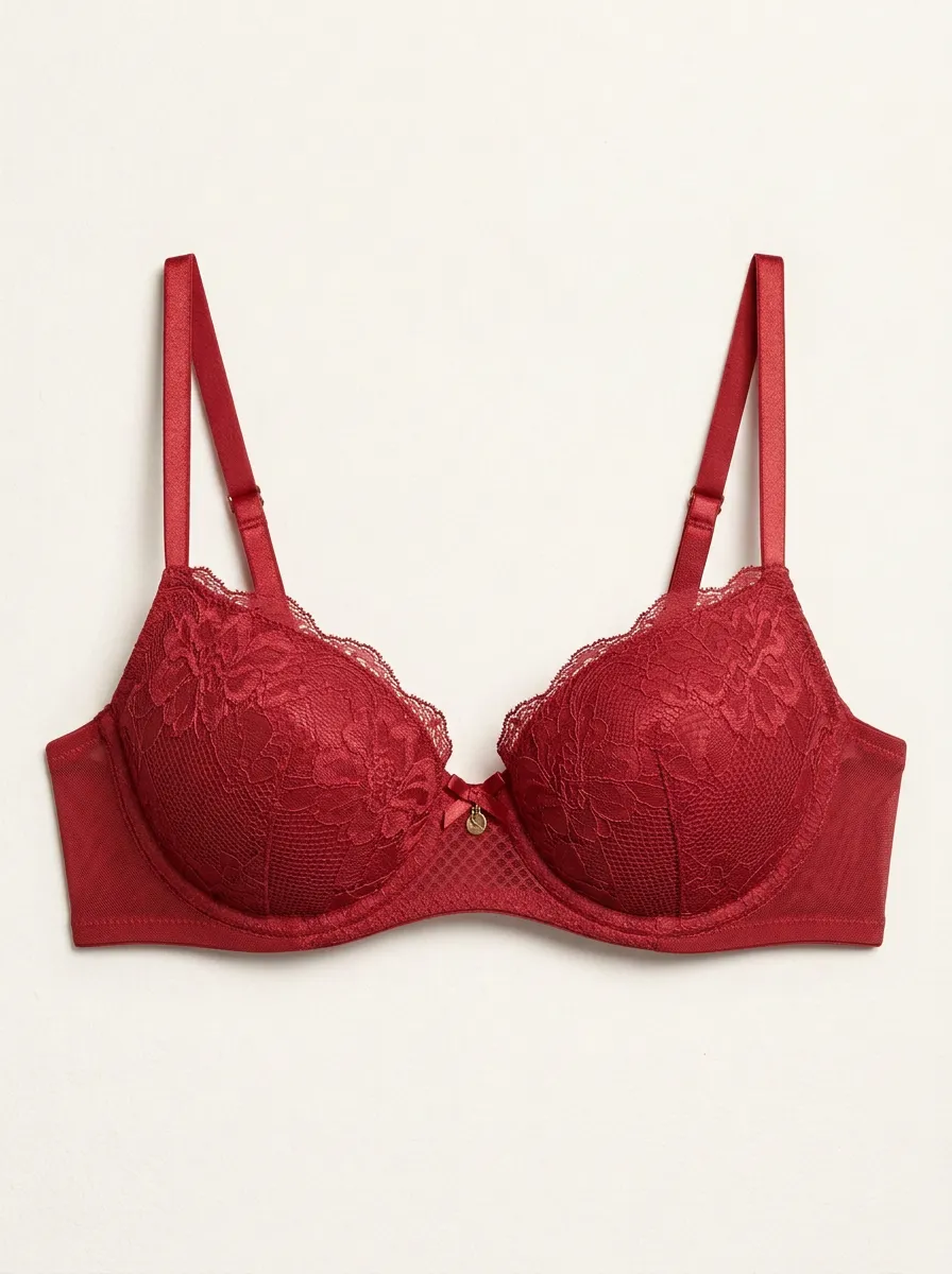 Essential Underwire Floral Lace Lace Fit Women's Bra