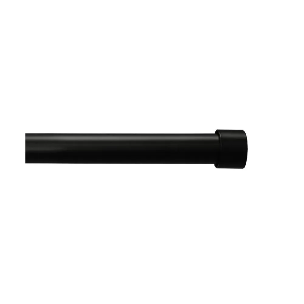 Adjustable End Cap Finial Metal Curtain Rod 28 x 48-Inch